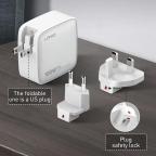 Kucni punjac sa adapterima LDNIO Q408 GaN PPS QC3.0 (30W), 3xPD3.0 (100W), 100W Max, sa Type C na Type C kablom beli slika 10