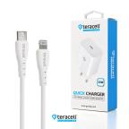 Kucni punjac Teracell Evolution TC-07 PD Fast charging  20W sa PD iPhone lightning kablom beli CE slika 4