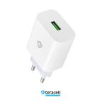 Kucni punjac Teracell Evolution TC-09 QC3.0 18W sa micro USB kablom beli CE slika 2