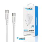 Kucni punjac Teracell Evolution TC-20, GAN, PD Fast charging 65W sa PD type C kablom beli CE slika 4