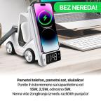 Kucni punjac Wireless 15W Viljuskar 5 u 1 beli slika 3