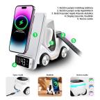 Kucni punjac Wireless 15W Viljuskar 5 u 1 beli slika 4