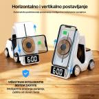 Kucni punjac Wireless 15W Viljuskar 5 u 1 sivi slika 5