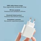 Kucni punjac Xiaomi QC 33W sa USB na Type C kablom beli slika 2