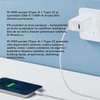 Kucni punjac Xiaomi QC 33W sa USB na Type C kablom beli slika 3