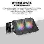Laptop Cooler Fantech NC14 RGB crni slika 7