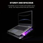 Laptop Cooler Fantech NC21 RGB crni slika 2