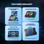 Laptop Cooler Fantech NC22 RGB crni slika 3