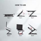 Laptop Cooler Fantech NC30 RGB sivi slika 8