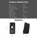 Laptop zvucnici Fantech GS302 Alegro crni slika 10