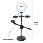 LED lampa 2x holder za mobilni + drzac za mikrofon slika 2