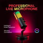 Mikrofon YU6 RGB crni slika 2