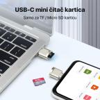 Mini card reader Type C JWD sivi slika 3