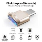 Mini card reader Type C JWD sivi slika 4