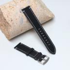Pametni Sat Narukvica elegant kozna za smart watch 22mm crna cena 4000 din slika