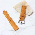 Pametni Sat Narukvica elegant kozna za smart watch 22mm svetlo braon cena 4000 din slika