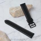 Pametni Sat Narukvica kozna klasik za smart watch Samsung 4, 5 20mm crna cena 4000 din slika
