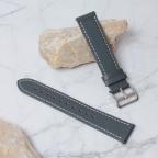 Pametni Sat Narukvica kozna klasik za smart watch Samsung 4, 5 20mm siva cena 4000 din slika