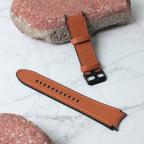 Pametni Sat Narukvica kozno gumena za smart watch Samsung 4, 5 22mm braon cena 4000 din slika