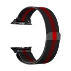 Pametni Sat Narukvica metalik za Apple watch 42mm crno crvena slika 1