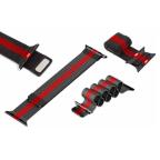 Pametni Sat Narukvica metalik za Apple watch 42mm crno crvena slika 3