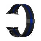 Pametni Sat Narukvica metalik za Apple watch 42mm crno plava cena 4000 din slika