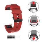 Pametni Sat Narukvica sporty za Garmin Fenix 3/5X/6X smart watch 26mm tamno crvena slika 3
