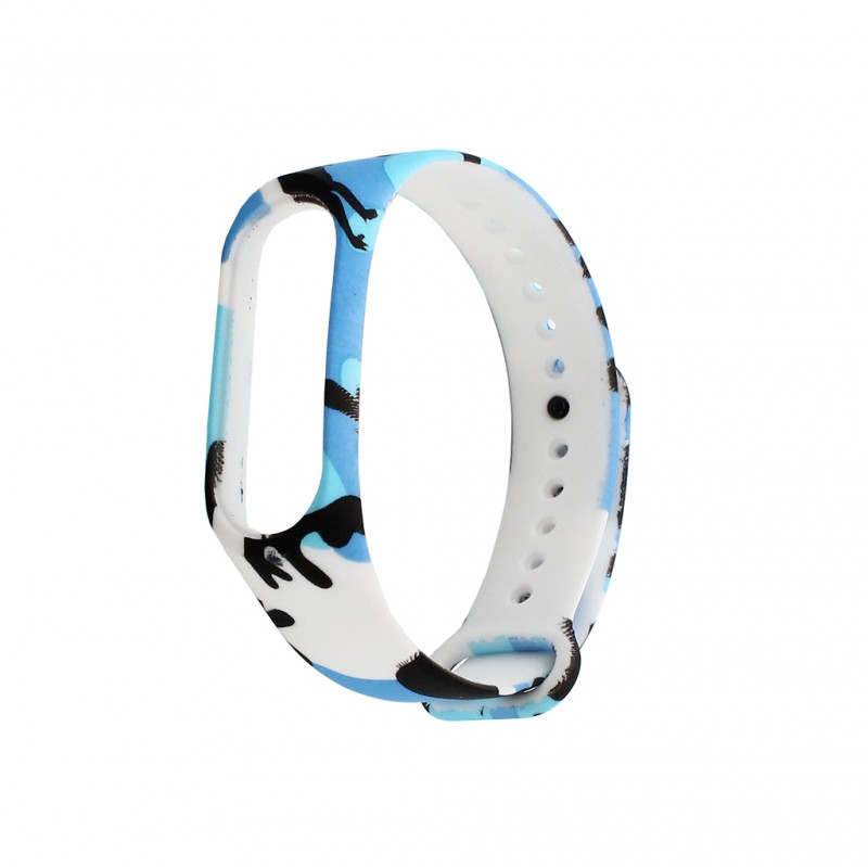 Pametni Sat Narukvica za smart watch Xiaomi Mi Band M3/M4 army plava cena 4000 din slika