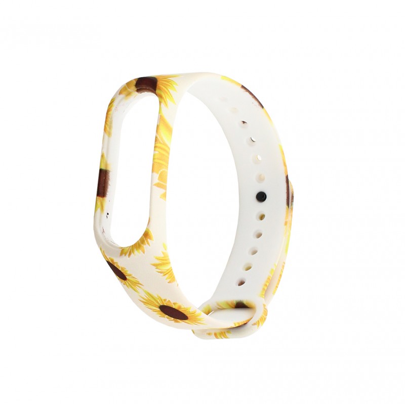 Pametni Sat Narukvica za smart watch Xiaomi Mi Band M3/M4 sunflower cena 4000 din slika