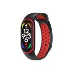 Pametni Sat Narukvica za smart watch Xiaomi Mi Band M7 crno crvena cena 4000 din slika