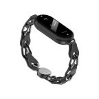 Pametni Sat Narukvica za smart watch Xiaomi Mi Band M8/M9 metalna crna slika 3