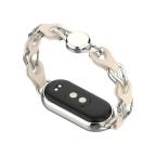 Pametni Sat Narukvica za smart watch Xiaomi Mi Band M8/M9 metalna krem slika 4