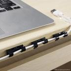 Nosac kablova JWD, samolepljivi 20 kom transparent slika 5