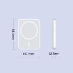 Power bank prenosiva baterija Magsafe REMAX RPP-509 Fantasy Series PD 20W + Wireless 15W Fast Charging 5000mAh beli slika 4