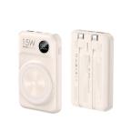Power bank prenosiva baterija Magsafe REMAX Lecho Series RPP-527 PD 20W + QC 22.5W Fast Charging 10000mAh beli cena 6000 din slika