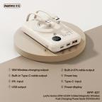 Power bank prenosiva baterija Magsafe REMAX Lecho Series RPP-527 PD 20W + QC 22.5W Fast Charging 10000mAh beli slika 6
