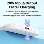 Power bank prenosiva baterija Magsafe REMAX Usion Series RPP-65 PD 20W + QC 15W Fast Charging 10000mAh pink slika 3