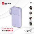 Power bank Prenosiva baterija Fantech S3 10000mAh, 10W  ljubicasti cena 4000 din slika