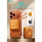 Power bank prenosiva baterija magnetic Coteci iH-145 3u1 narandzasta slika 2