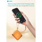 Power bank prenosiva baterija magnetic Coteci iH-145 3u1 narandzasta slika 5