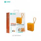 Power bank prenosiva baterija magnetic Coteci iH-145 3u1 narandzasta slika 10