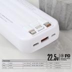 Power bank prenosiva baterija Oxpower PDC23 20000mAh bela slika 2