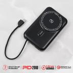 Power bank prenosiva baterija Oxpower PDW12 12000mAh 3u1 magnetic crna cena 5000 din slika