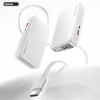 Power bank prenosiva baterija REMAX FCP-25 Fast Charging 22.5W(teleskopski kabl) Type-C 10000mAh beli cena 5000 din slika
