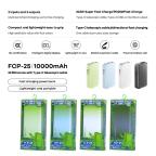 Power bank prenosiva baterija REMAX FCP-25 Fast Charging 22.5W(teleskopski kabl) Type-C 10000mAh plavi slika 3