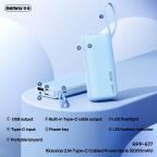 Power bank prenosiva baterija REMAX Xiaoxiao RPP-676 2.1A 5000mAh bela slika 3