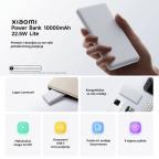 Power bank prenosiva baterija Xiaomi 22.5W 10000 mAh bela slika 4