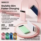 Power bank prenosiva baterija REMAX Bole Series RPP-520 PD20W+QC22.5W Fast Charging 10000mAh plavi slika 2