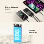 Power bank prenosiva baterija REMAX Piloteer Series RPP-71 20W+22.5W Fast Charging 10000mAh crni slika 6