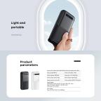 Power bank prenosiva baterija REMAX Piloteer Series RPP-72 20W+22.5W Fast Charging 20000mAh beli slika 7